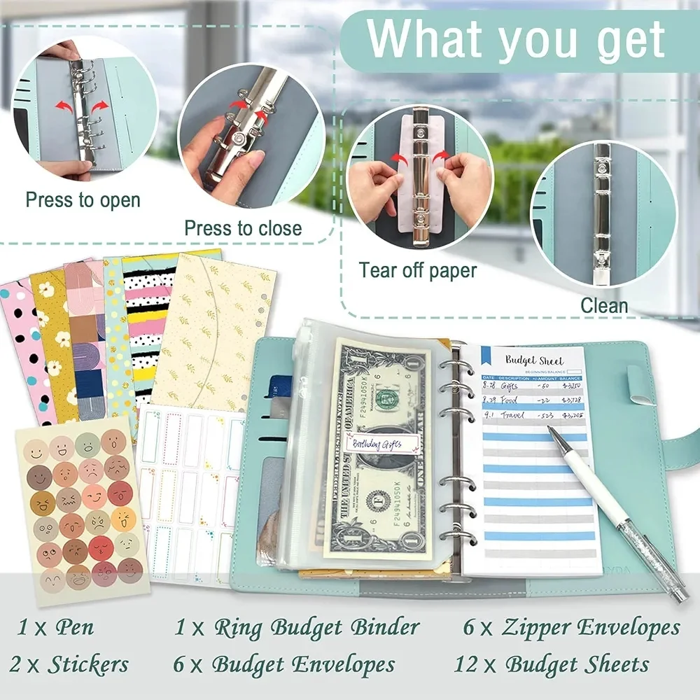 Stylish Blue and Gray Planner Organizer